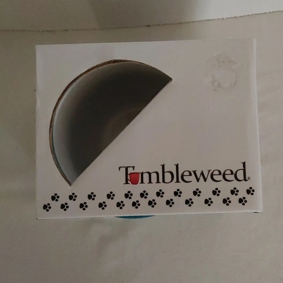 Tumbleweed Stoneware Cappuccino 20 Oz Mug "Cats Have 2 Lives Theirs and Yours" - Picture 3 of 4